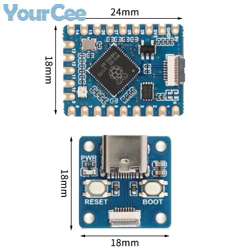 RP2040-Tiny RP2040 NULL Raspberry Pi PICO Entwicklung Board (5 Stück) – Bild 5