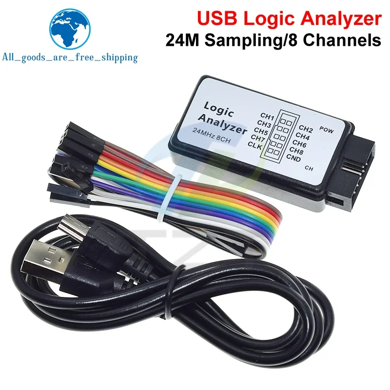 TZT 1/3 stücke USB Logic Analysator 24 MHz 8 Kanal 24 M/sekunden Logic – Bild 4