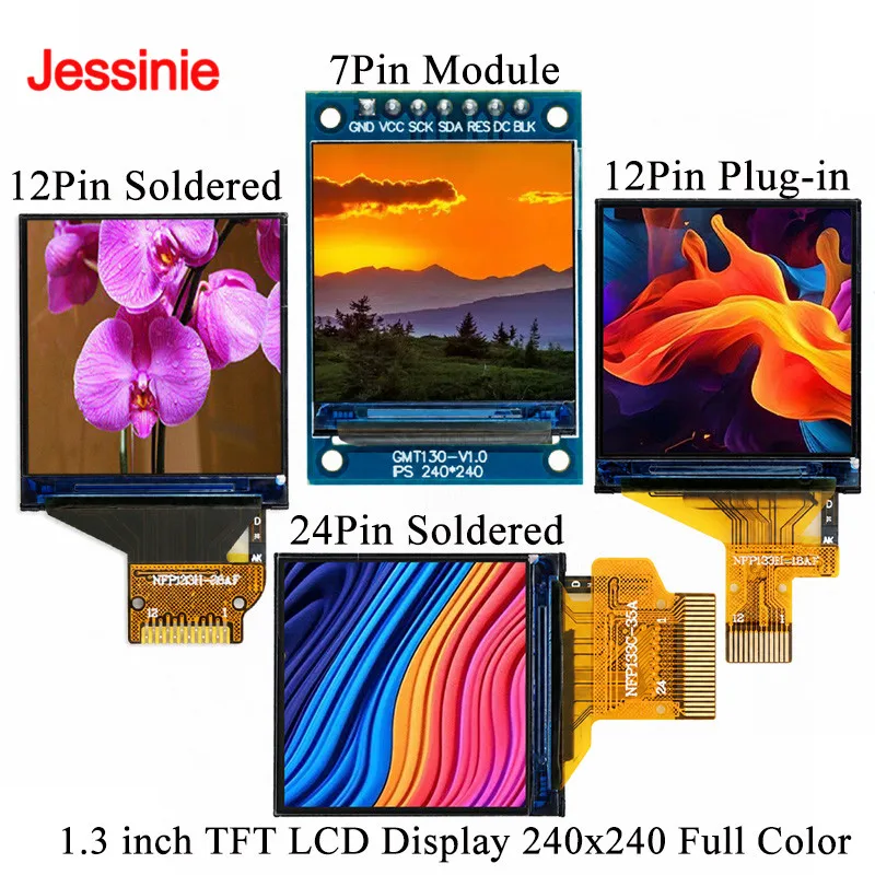 1,3 Zoll TFT HD IPS LCD-Display 1,3'' ST7789-Treiber SPI-Serielle Schnittstelle 240x240 Vollfarbe