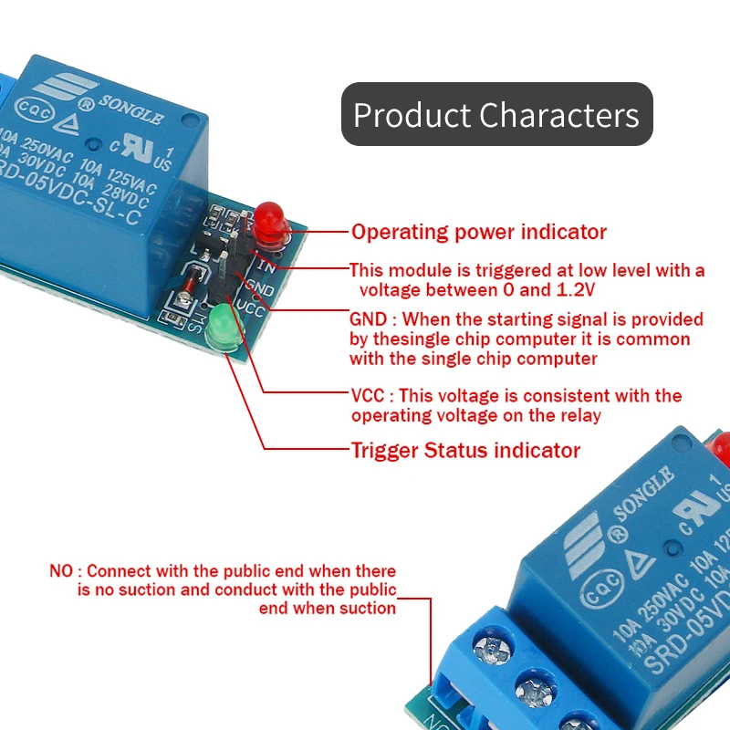 5V 12V 24V Relais modul mit Optokoppler-Relais ausgang 1 2 4 6 8 – Bild 6