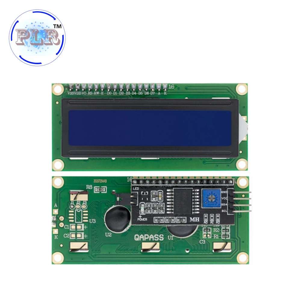 LCD1602 1602 LCD Modul Blau Gelb Grün Bildschirm 16x2 Charakter PLR – Bild 6