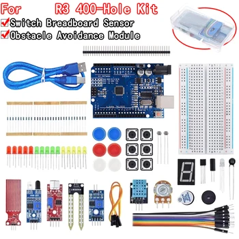 Basic Starter Kit für Arduino UnoR3 Set DIY Kit - R3 Board/Breadboard + Einzelhandelsverpackung