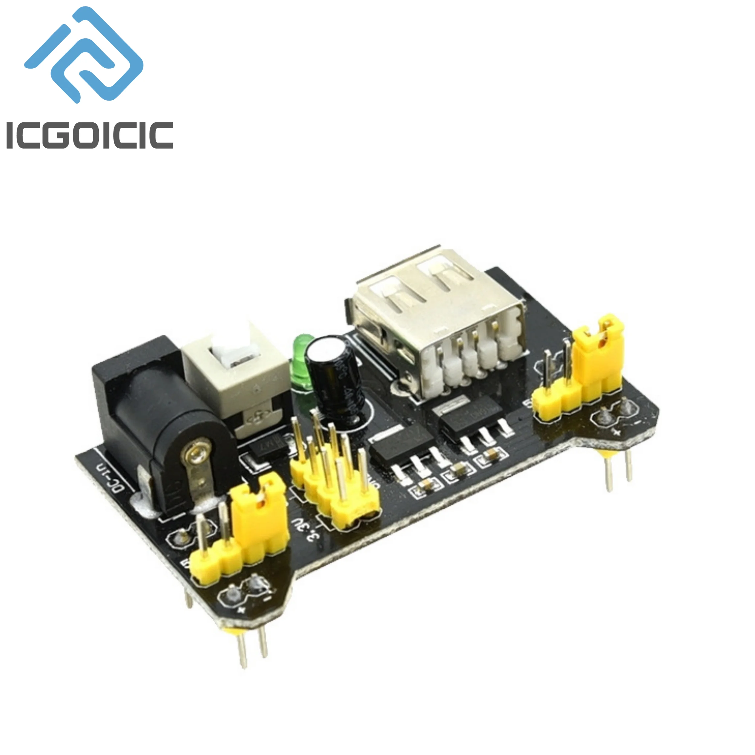 Mb102 löt freies Steck brett Netzteil modul 3,3 V/5V DIY Kit Teile – Bild 6
