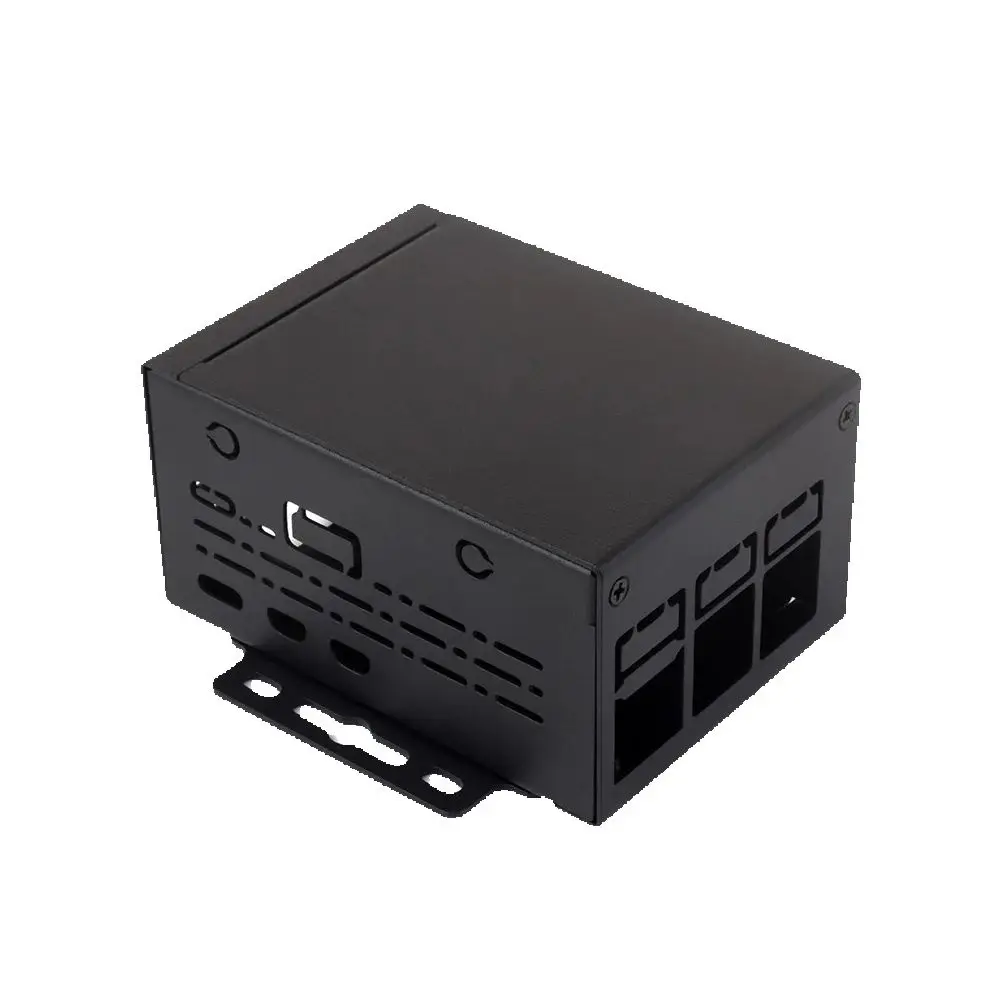 Waveshare Industriegehäuse (D) für Raspberry Pi 5, Größerer Innenraum, Unterstützt Installation des