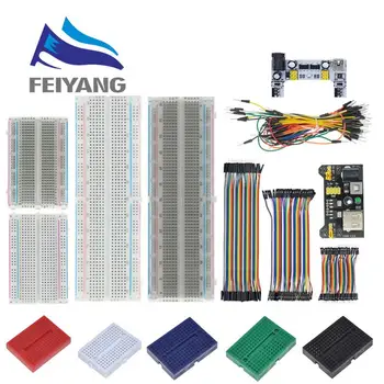MB-102 MB102 Breadboard 400 830 Point Solderless PCB Bread Board Test Develop Dupont Line DIY für Arduino