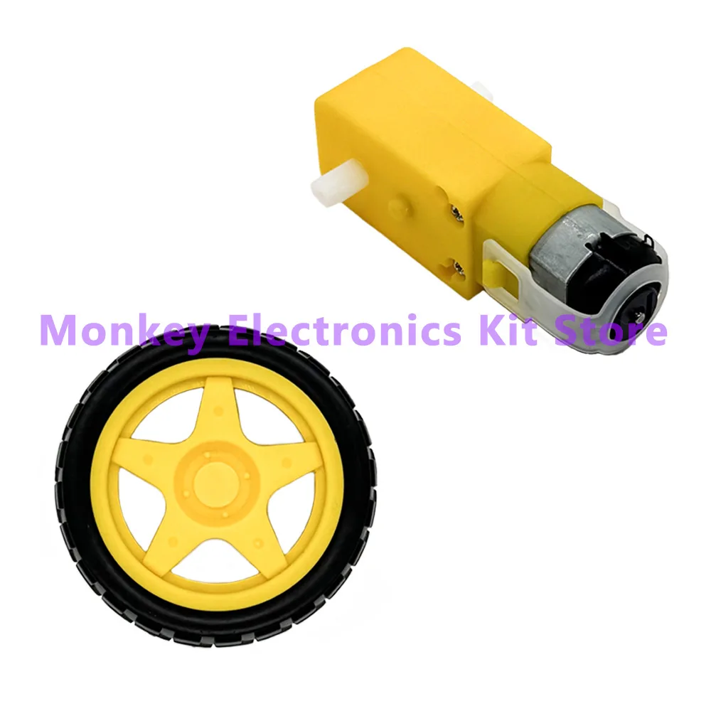 Smart Car Kit 2WD Smart Robot Car Chassis Kits Auto mit Geschwindigkeitsencoder und Batteriekasten DIY