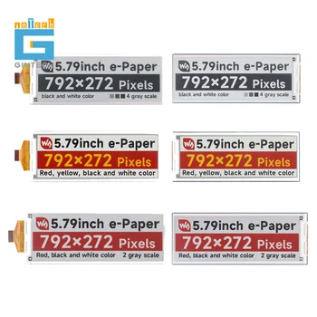5,79 Zoll E-Paper-Rohdisplay, E-Ink-Display, 792 x 272, rot/gelb/schwarz/weiß, SPI-Kommunikation