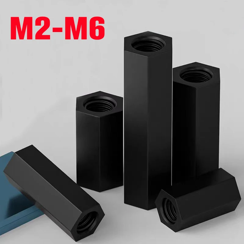 M2 M2.5 M3 M4 M5 M6 Schwarze Nylon-Innensechskant-Abstandshalter für Motherboards, Schrauben