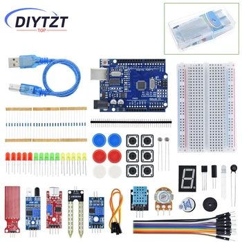 TZTUNO R3 Basic Starter Kit für Arduino DIY Kit DHT11 / Breadboard / Sound Sensoren