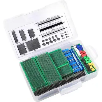 Doppelseitiges PCB-Prototypenplatten-Set in verschiedenen Größen, DIY-Perfboard (100 Stück)