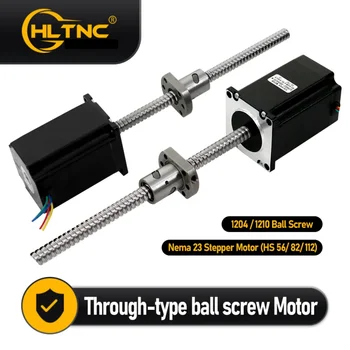 Nema 23 Schrittmotor 3A 1,2 Nm 2,2 Nm 3 Nm SFU1204 SFU1210 Integrierte Motorschraube mit Mutter für CNC-Fräser