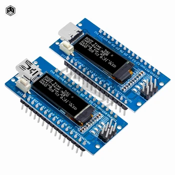 Nano V3.0 Entwicklungsboard ATmega328P CH340C 0,91''weißes OLED-Display 128*32 für Arduino Nano V3.0 MINI USB