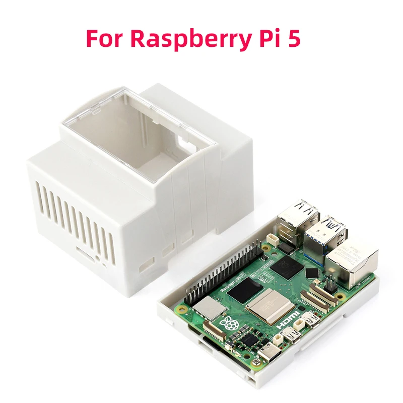 Raspberry Pi 5 4 3 ABS-Gehäuse, Elektrokasten, DIN-Schiene, modulares – Bild 6