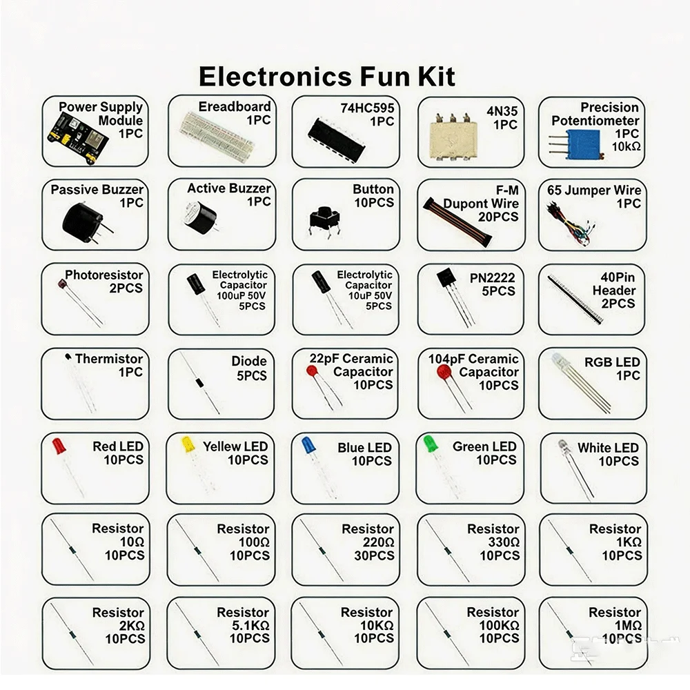 DIY-Projekt-Starter-Kit für Arduino UNO mit 830 (830 Stück) – Bild 3