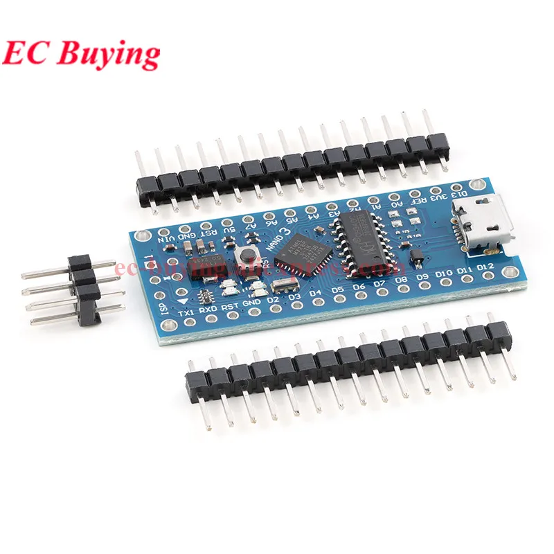 Nano V3.0 Mini Typ-C Micro USB ATmega168P ATmega328P MCU Core – Bild 3