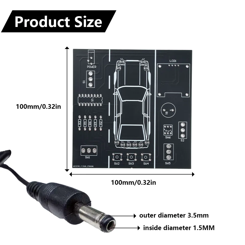 DIY Auto Fahren Simulation Löten Praxis Kit STEM Elektronische Projekt Auto Fahrer Simulator Solder Projekt