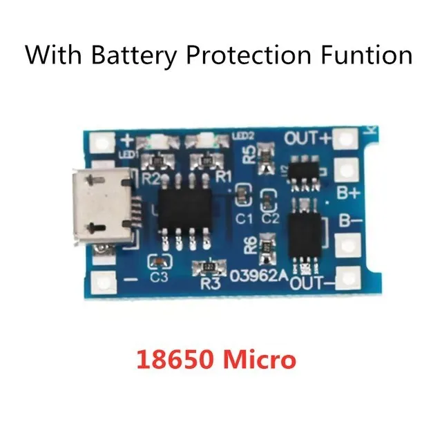 5V 1A Micro/Type-C/Mini 18650 TP4056 Lithium-Akku-Lademodul Ladeplatte mit Schutzfunktion Doppelfunktionen