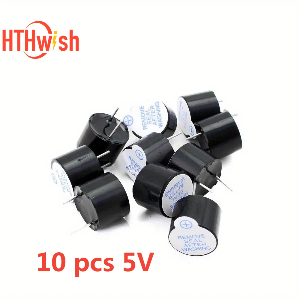 5V Aktive Summer Kit Lange Dauerton Alarm Ringer 12x9,5mm Mini Aktive Piezo summer Fit Für Arduino (10 Stück)