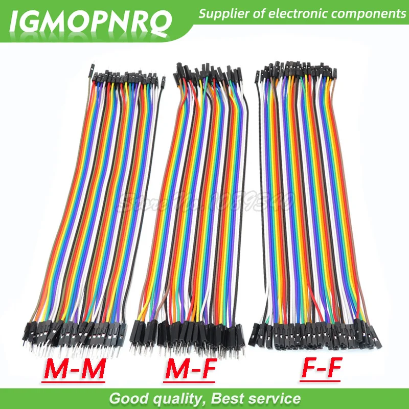 40PIN 20CM Dupont Line Stecker auf Stecker + Buchse und Buchse auf Buchse Jumper Dupont Drahtkabel für Arduino