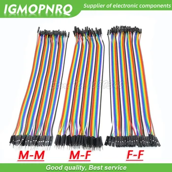 40PIN 20CM Dupont Line Stecker auf Stecker + Buchse und Buchse auf Buchse Jumper Dupont Drahtkabel für Arduino