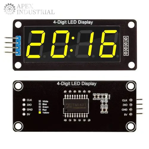 TM1637 LED-Anzeigemodul für Arduino 4-Ziffer 7 Segment 0.56 Zoll – Bild 4