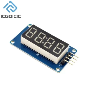 TM1637 LED-Anzeigemodul für Arduino 7 Segment 4 Bits 0,36 Zoll Uhr RED Anode Digital Tube Four Serial Driver