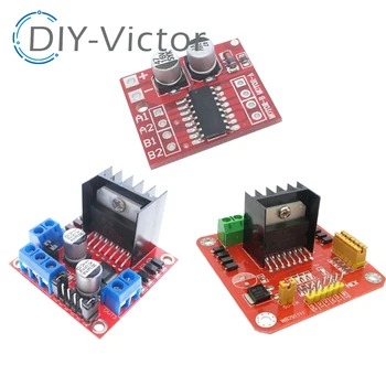 2-KANAL-PWM-Geschwindigkeitseinstellung L298N Neues Dual H Bridge DC-Schrittmotor-Antriebsregler-Board-Modul