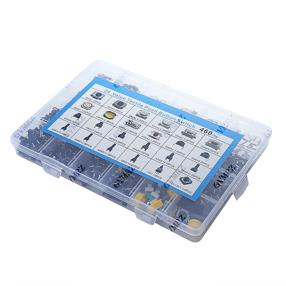 SMD Mikro-Tastschalter-Sortiment 24 Werte Taktiler (460 Stück) – Bild 4
