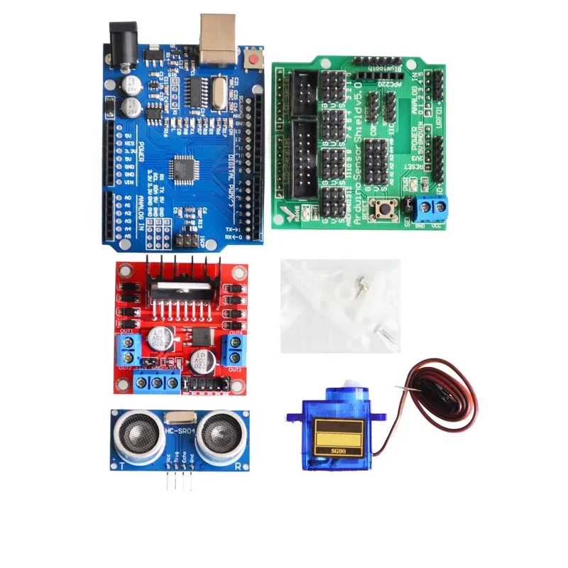Motor Smart Roboter Auto Chassis Kit Geschwindigkeit Encoder Batterie – Bild 3