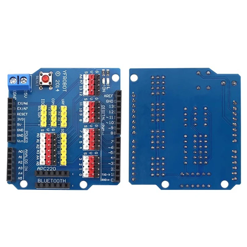 V5 Sensor Shield Erweiterungsplatine Schild für Arduino UNO R3 V5.0 – Bild 3