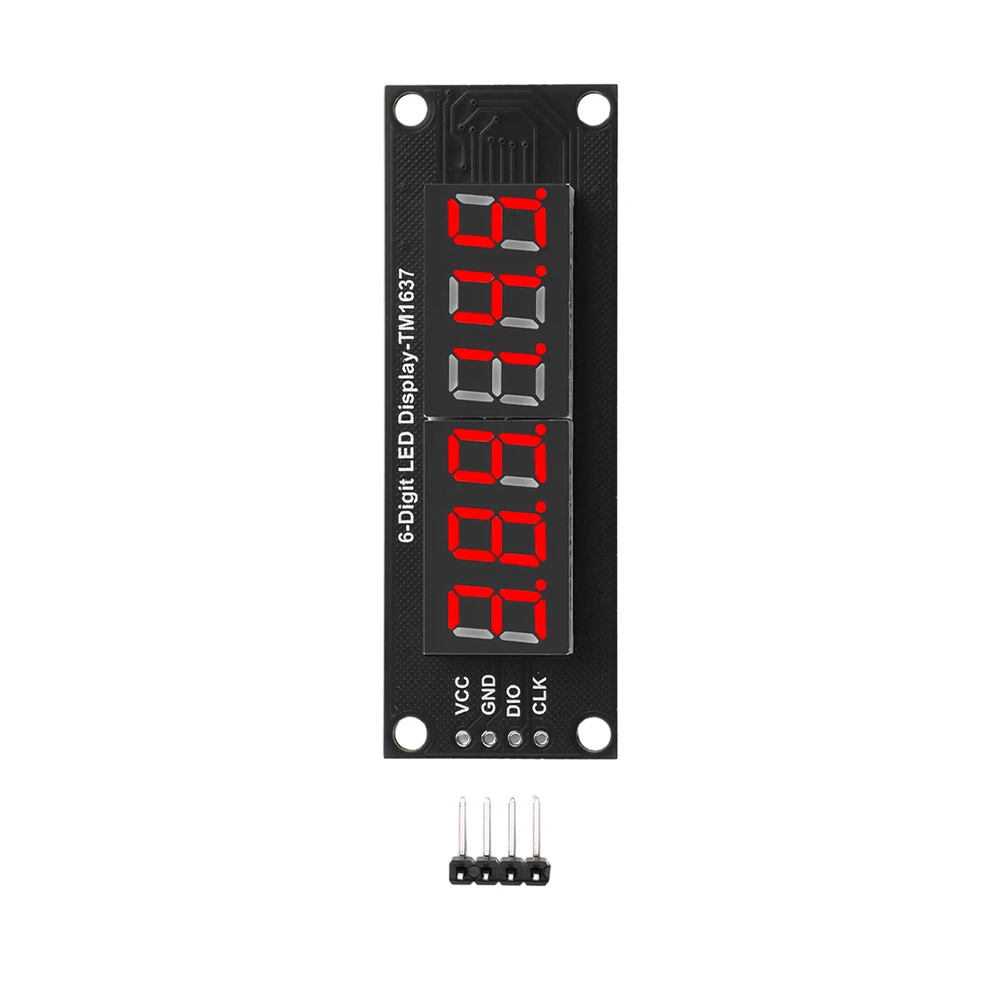 TM1637 6 Bits 0,36 Zoll digitales LED-Anzeigemodul für Arduino 7 Segment 0,36 Zoll 5 V Dezimaluhr rote