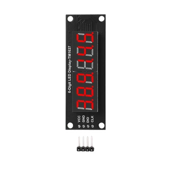 TM1637 6 Bits 0,36 Zoll digitales LED-Anzeigemodul für Arduino 7 Segment 0,36 Zoll 5 V Dezimaluhr rote