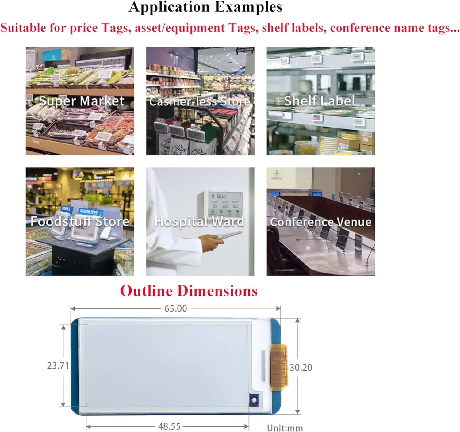2,13 Zoll E-Ink Display HAT V4 250x122 SPI-Schnittstelle E-Paper-Modul – Bild 5