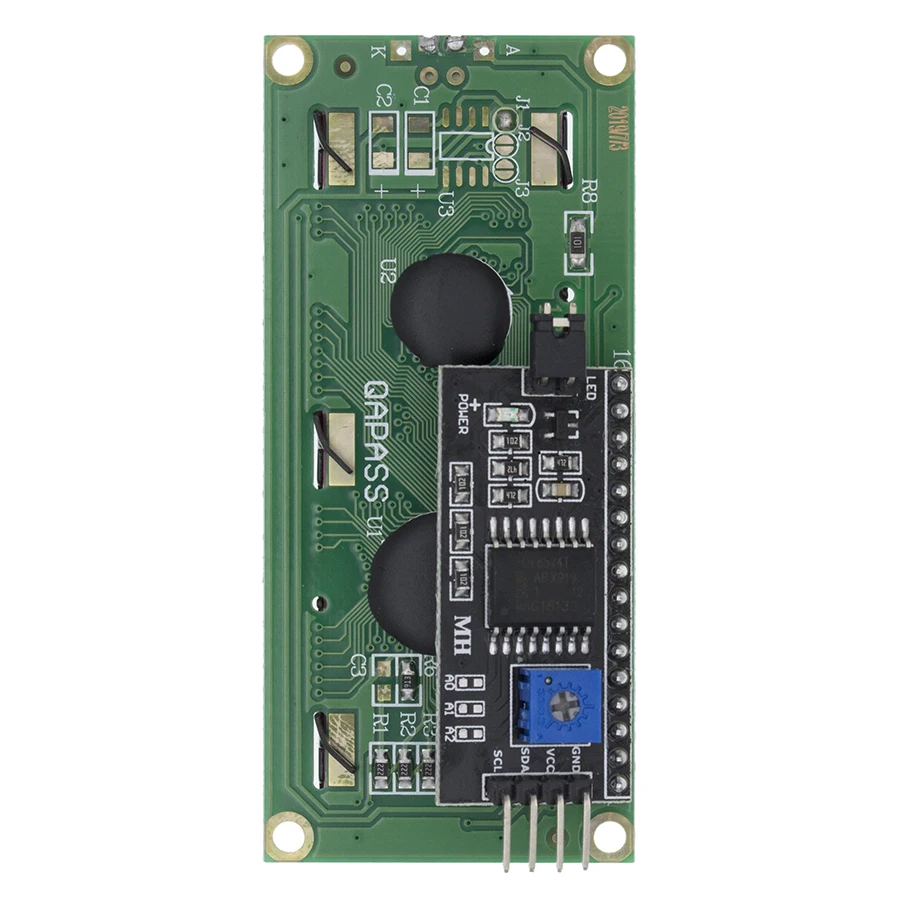 LCD1602 I2C Display Modul Blau Grüner Bildschirm 5V PCF8574 IIC – Bild 2