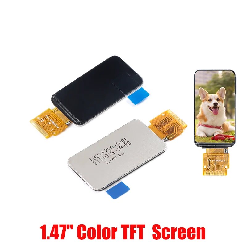 1,47 Zoll 172x320 SPI Vollfarbiger TFT HD IPS Bildschirm LCD LED Display Modul 172*320 ST7789 Controller 3,3V
