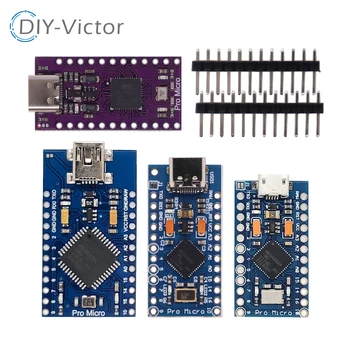 Pro micro 3,3 v 8mhz für arduino atmega32u4 5v/16mhz modul mit 2 reihen pin header für leonardo