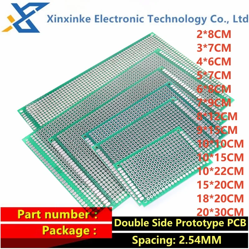 8*12CM 8x12cm Doppel Seite Platine PCD Prototyp PCB DIY (5 Stück) – Bild 2