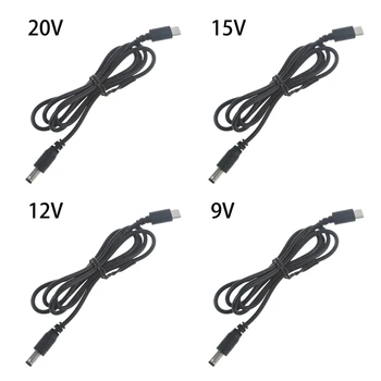 USB C Typ C PD zu 9V 12V 15V 20V 5,5x2,1mm Netzteil kabel für Wireless Router Laptop LED Streifen Lautsprecher