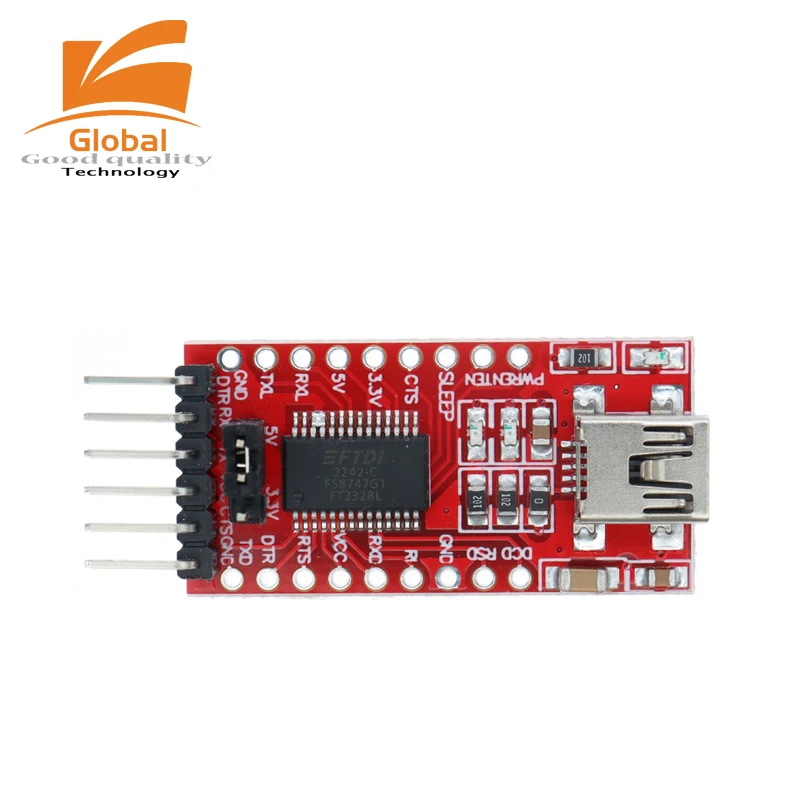 FT232RL FTDI USB 3,3 V 5,5 V auf TTL Serielles Adaptermodul für Arduino FT232 Pro Mini USB ZU TTL 232