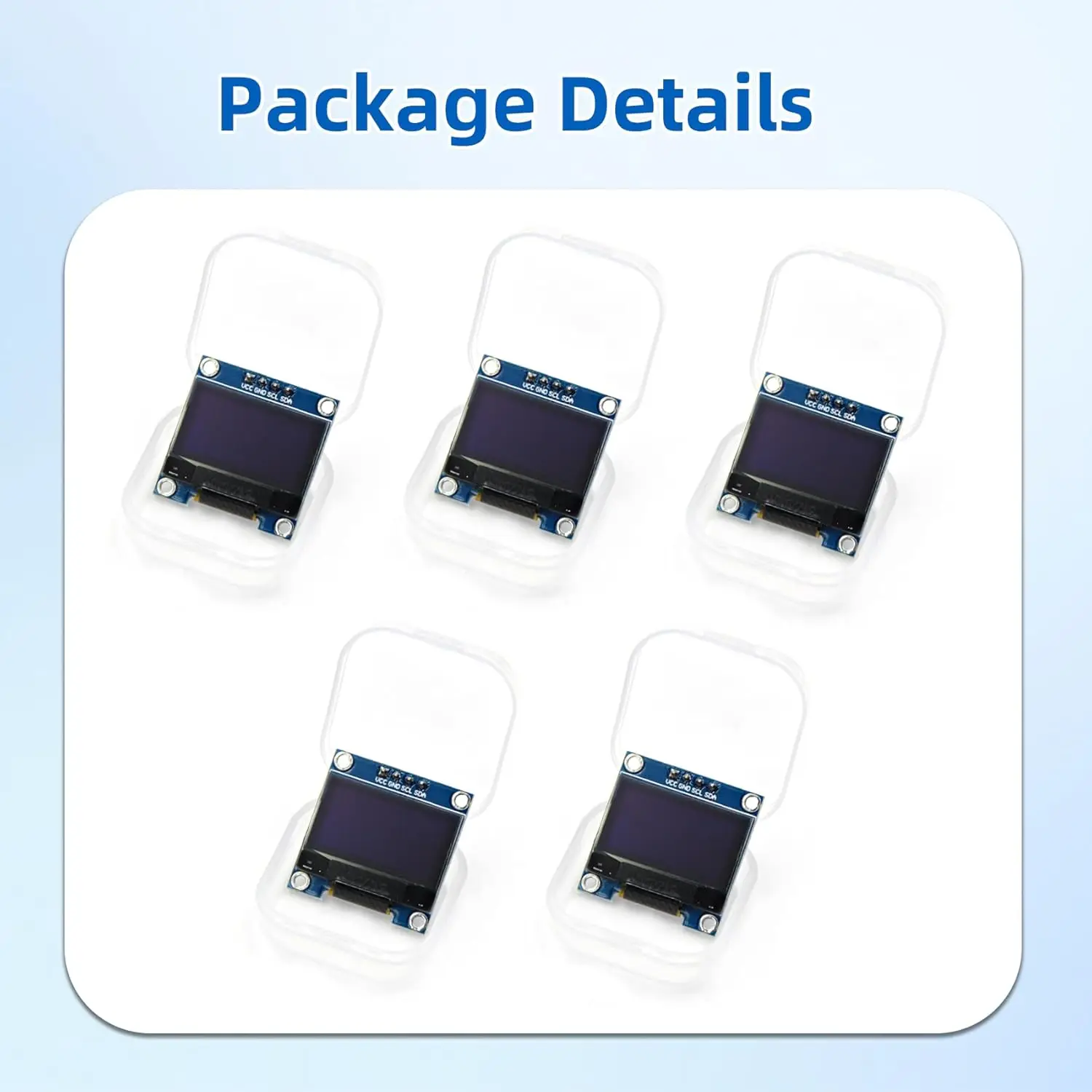 0,96 Zoll oled Display-Modul, 128x64 Pixel i2c ssd1306 leuchtende oled – Bild 6