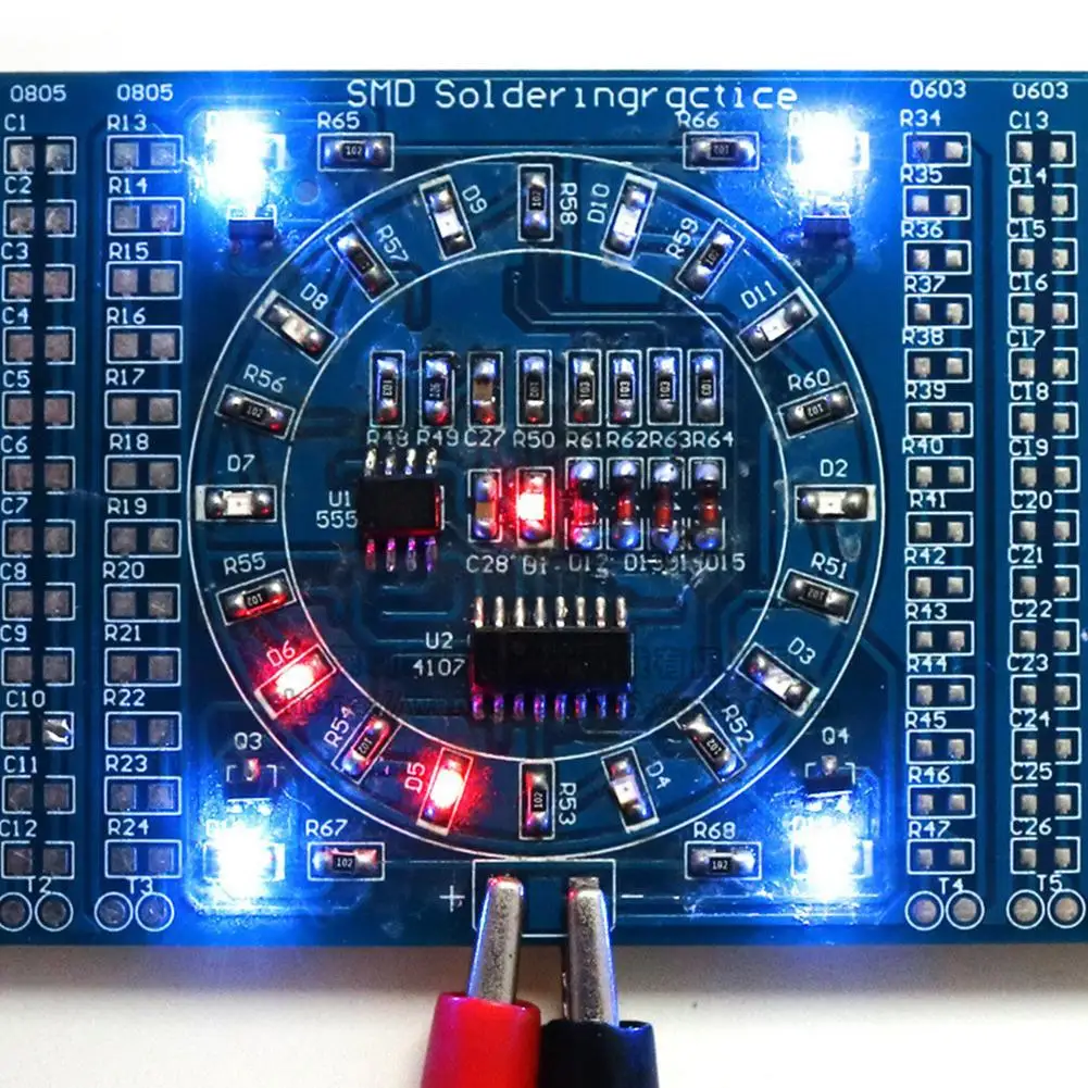 Löten Praxis SMD Leiterplatte LED Elektronik SMT Komponenten DIY PCB – Bild 2