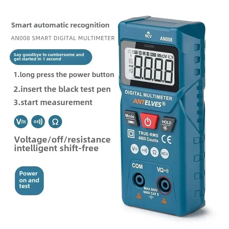 Intelligentes Digitalmultimeter mit automatischer Bereichswahl, hochpräzises DMM ohne Schaltgetriebe