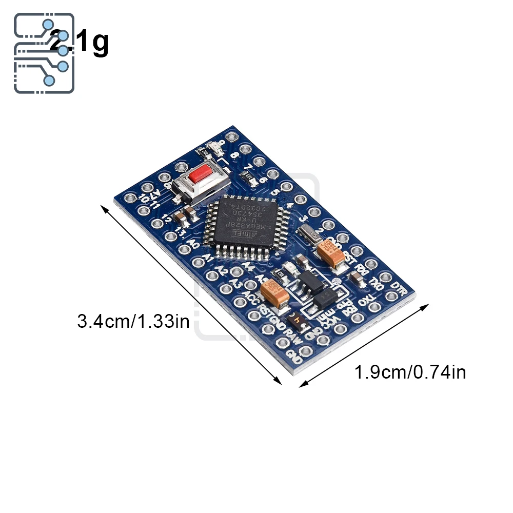 Pro Mini Serie Pro mini Atmega328P Motherboard 5V ATMEGA328 – Bild 4