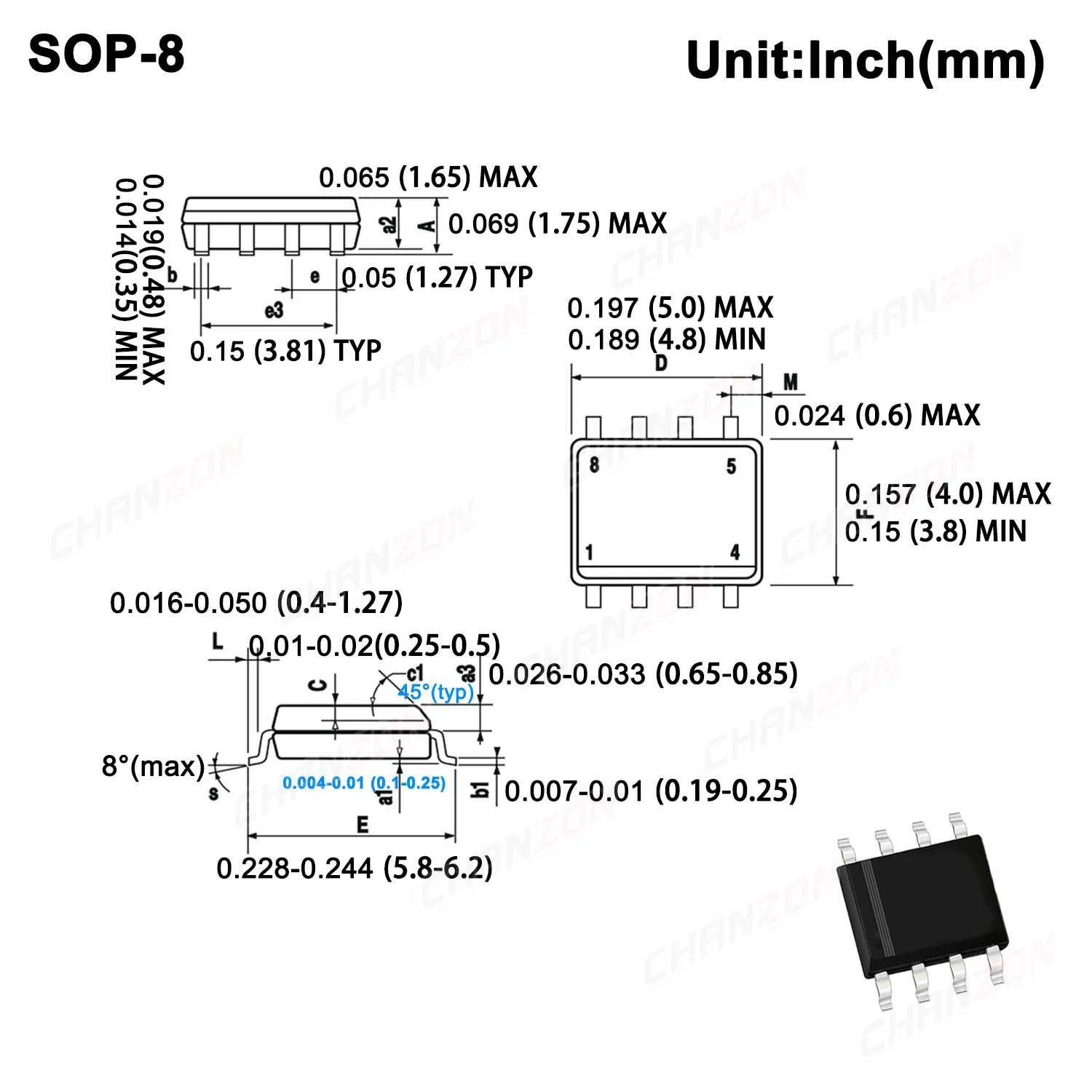 NE555 NE555P NE555N 555 Timer DIP8 SOP8 SOP DIP Sockel (10 Stück) – Bild 5