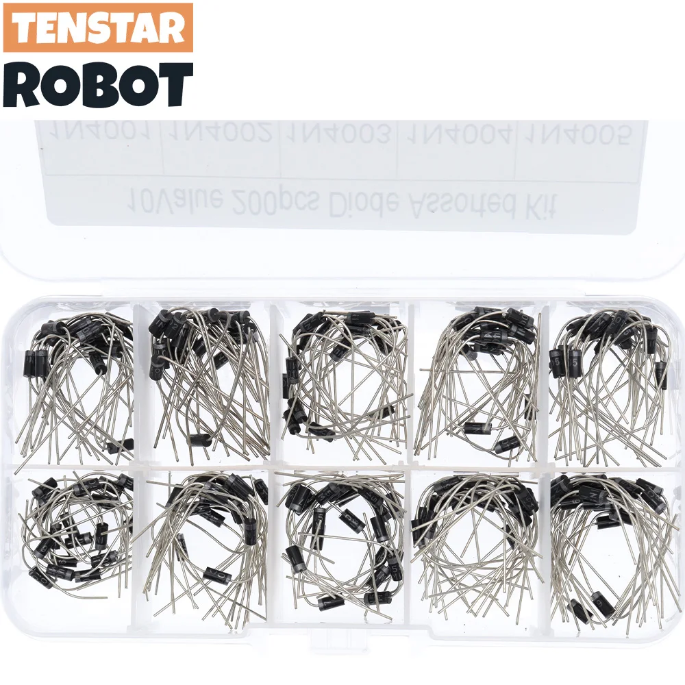 10 Werte Gleichrichterdioden-Sortiment-Set 1N4001 1N4002 (200 Stück) – Bild 3