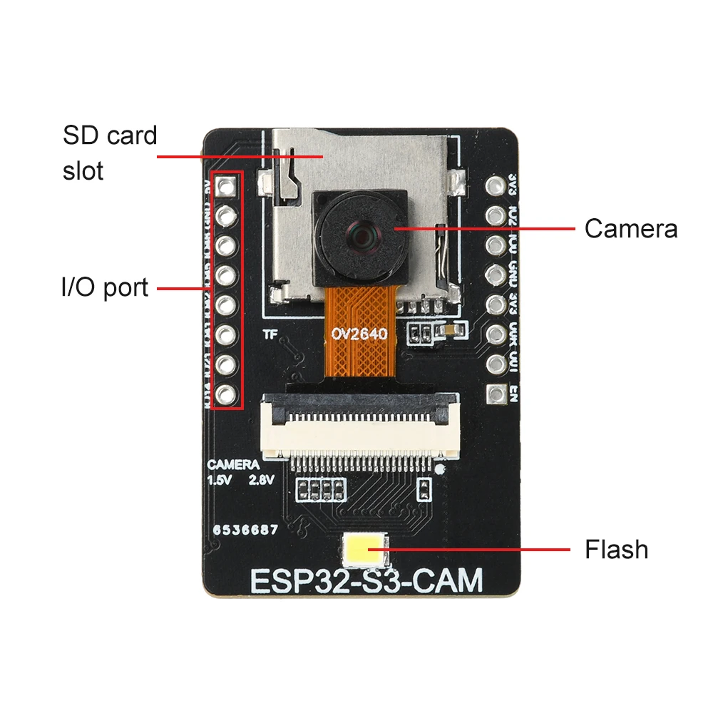 ESP32-S3-CAM WLAN- und Bluetooth-Entwicklungsboard, Visuelles – Bild 3