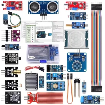 22-in-1-Sensor-Kit, Modul-Kit für Roboter, Lernen, Anfänger-Kit, Bodenfeuchtigkeit, Mikrofon