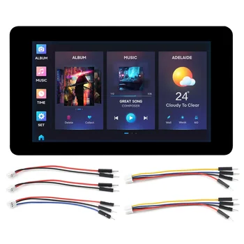 Waveshare ESP32-S3 7 Zoll kapazitives Display-Entwicklungsboard, ESP32 mit Display, Optionen für Touch. 32-Bit