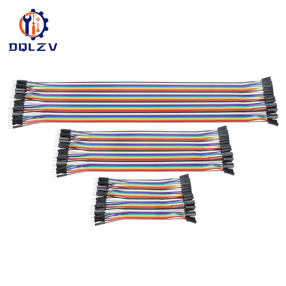 10/20/30/40CM 40Pin Jumper Wire DuPont Line DuPont Kabelanschluss Stecker auf Stecker + Buchse auf Buchse