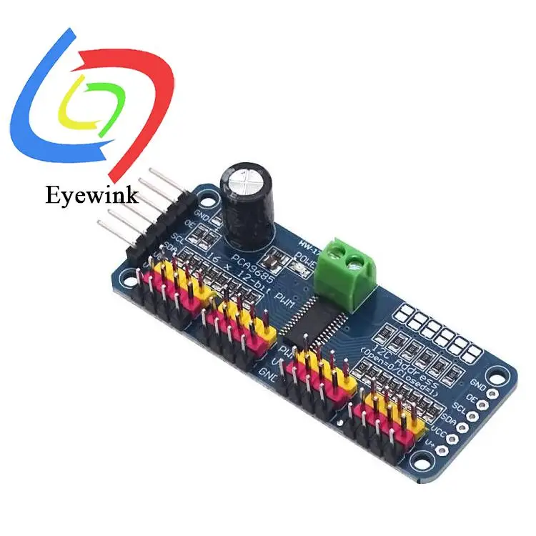 16-Kanal PWM Servo Drive Board Roboter Controller IIC Schnittstelle – Bild 5